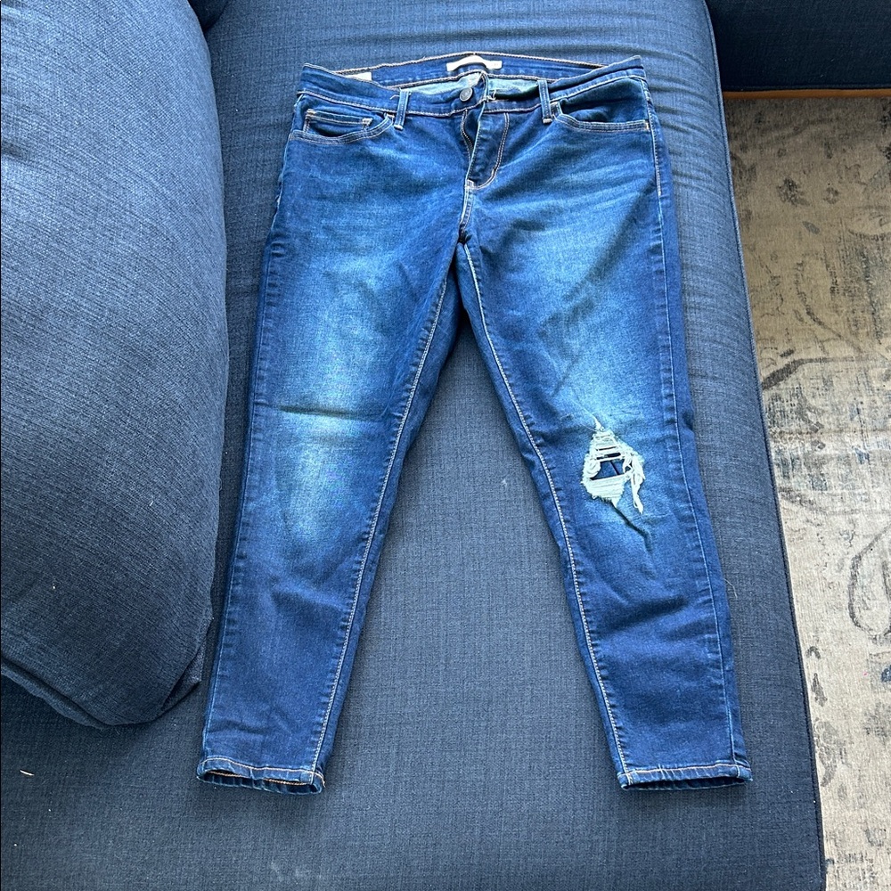 Levi’s blue Distressed Women Jeans